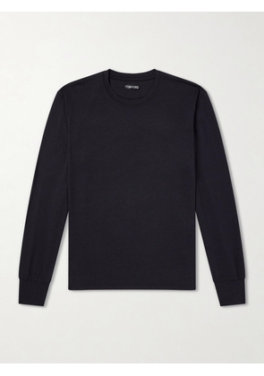 TOM FORD - Slim-Fit Lyocell and Cotton-Blend Jersey T-Shirt - Men - Black - IT 44