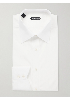 TOM FORD - Cotton-Poplin Shirt - Men - White - EU 39