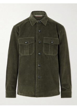 Canali - Cotton-Corduroy Overshirt - Men - Green - IT 46