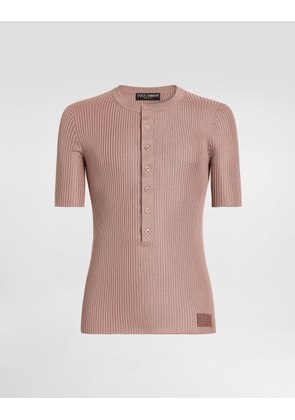 Dolce & Gabbana Serafino M/c - Man Sweaters And Cardigans Pink 44