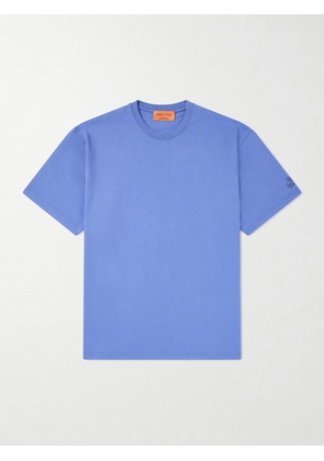A Kind Of Guise - Basso Ciao a Tutti Logo-Print Cotton-Jersey T-Shirt - Men - Blue - S