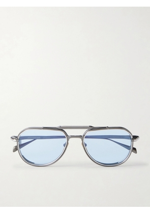 Jacques Marie Mage - Commander Aviator-Style Titanium Sunglasses - Men - Silver