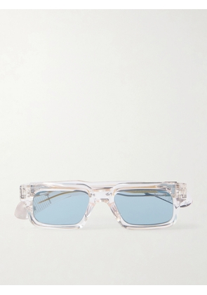 Jacques Marie Mage - Belvedere Rectangular-Frame Acetate Sunglasses - Men - Pink