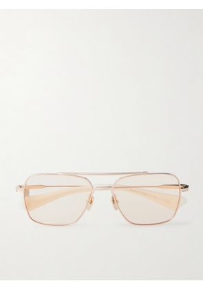 DITA - Flight-Seven Aviator-Style Gold-Tone Titanium Sunglasses - Men - Gold