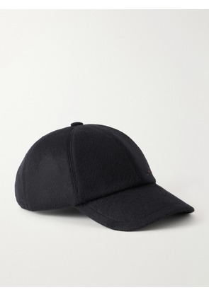 Kiton - Logo-Embroidered Cashmere Cap - Men - Black