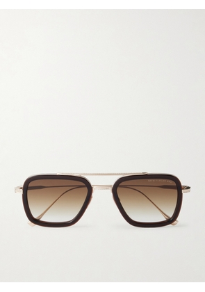 DITA - Flight.006 Aviator-Style Gold-Tone and Acetate Sunglasses - Men - Gold