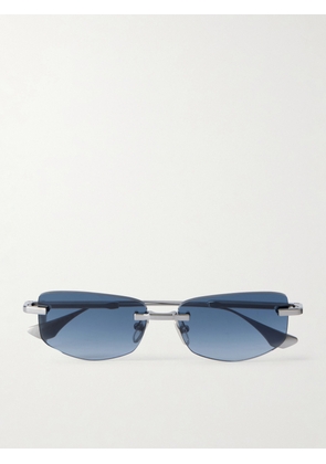 DITA - Trysim.75 Square-Frame Silver-Tone Titanium Sunglasses - Men - Silver