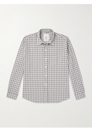 mfpen - Executive Checked Cotton-Blend Poplin Shirt - Men - Gray - XS