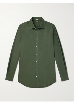 Massimo Alba - Genova Cotton-Chambray Shirt - Men - Green - S