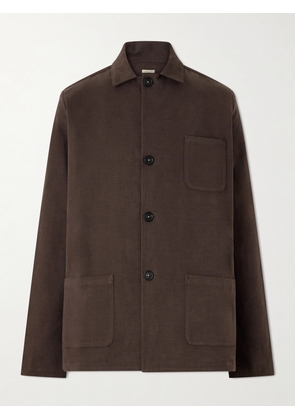 Massimo Alba - Florida Cotton-Blend Moleskin Overshirt - Men - Brown - S