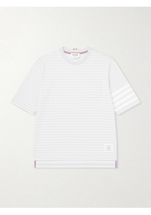 Thom Browne - Striped Cotton Jersey T-Shirt - Men - Gray - 1