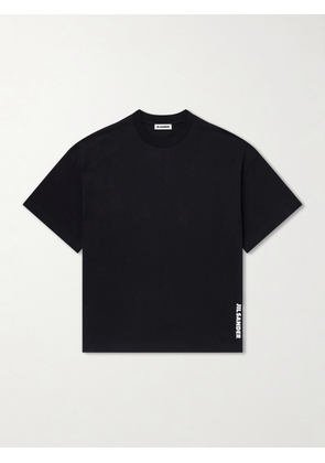 Jil Sander - Logo-Print Cotton-Jersey T-Shirt - Men - Black - S
