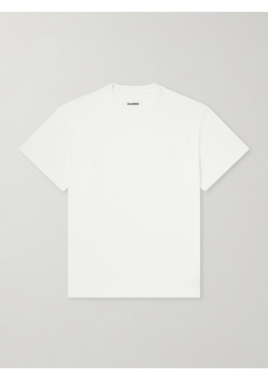 Jil Sander - Three-Pack Logo-Appliquéd Cotton-Jersey T-Shirts - Men - White - S