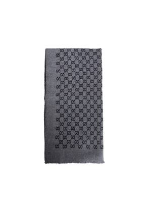 Double Jacquard GG Wool Scarf