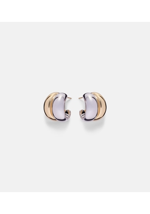 Jennifer Fisher Chavez Micro yellow and white gold hoop earrings