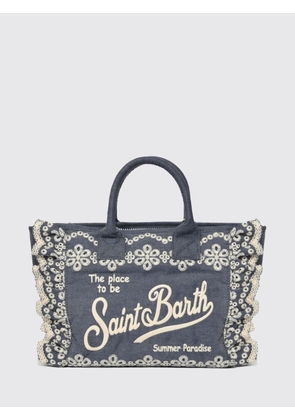 MC2 SAINT BARTH Colette Cotton Denim and Sangallo Bag