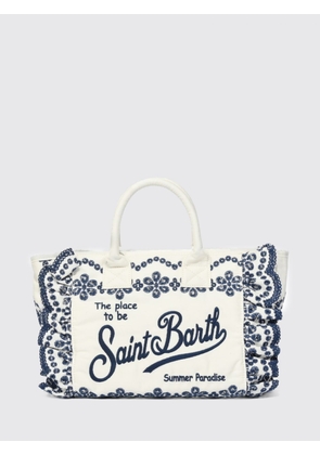 MC2 SAINT BARTH Colette Cotton Denim and Sangallo Bag