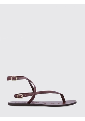 MANEBI Heeled Sandal Woman color Burgundy