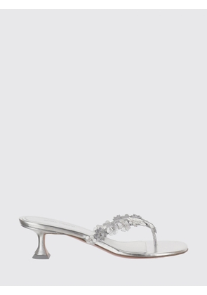 AMINA MUADDI Heeled Sandal Woman color Silver