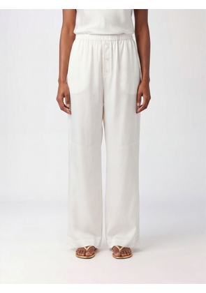 ROHE Wide-Leg Trousers in Pure Silk with an Elasticated Waist