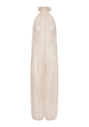 ROTATE Dotted Chiffon Jumpsuit - Moda Operandi