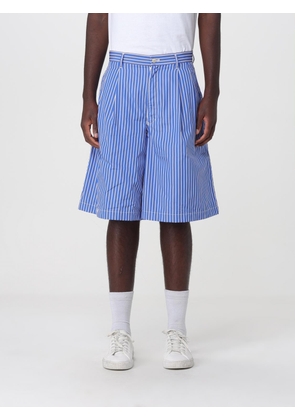 COMME DES GARÇONS Striped Wide-Leg Cotton Shorts