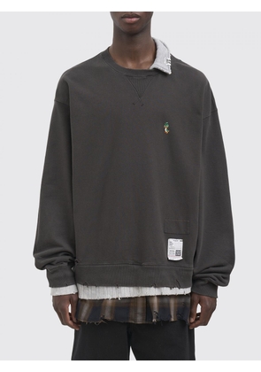 MAISON MIHARA YASUHIRO Double-Layer Check Cotton Crewneck Sweatshirt
