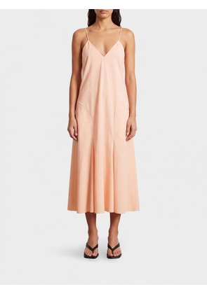KHAITE Dress Woman color Peach