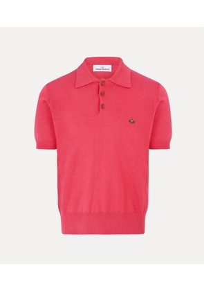 Vivienne Westwood Mark Polo Cashmere / Cotton Raspberry S Men