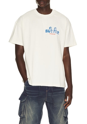 VANDYTHEPINK Butter Eye Logo Tee in Butter Yellow - Yellow. Size XS (also in S, M, L, XL/1X).