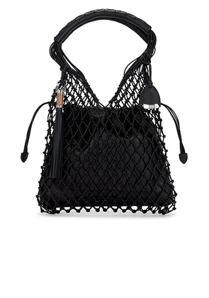 Ralph Lauren Collection Macrame Tote Bag in Black - Black. Size all.