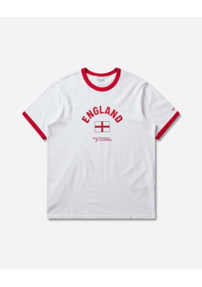 Men s England Ringer T-Shirt White