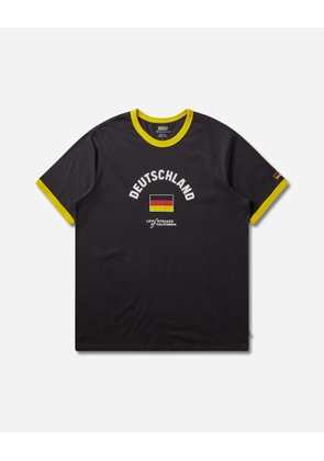 Men s Deutschland Ringer T-Shirt Black