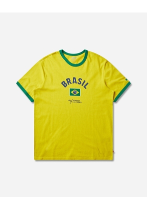 Men s Brazil Ringer T-Shirt Yellow