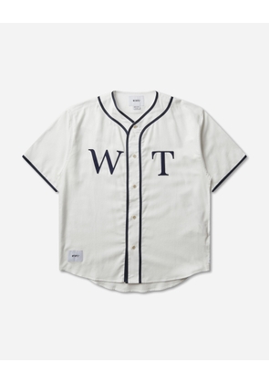 Men s League Baseball Shirt White
