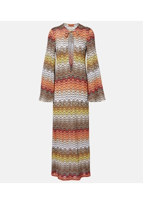 Missoni Wave lame beach dress