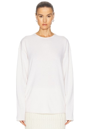 Guest In Residence Oversize Crew Sweater in Cream - Cream. Size S (also in ).
