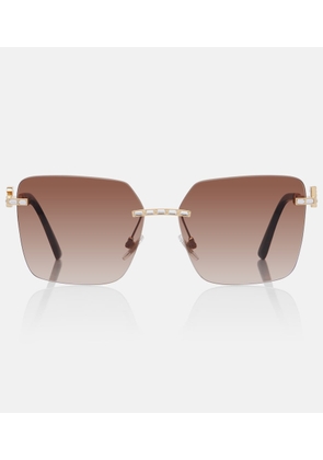 Dolce&Gabbana DG crystal-embellished square sunglasses