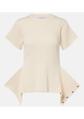 Stella McCartney Ribbed-knit cotton top