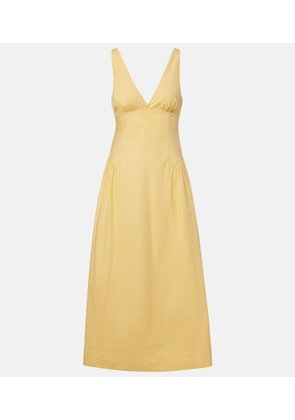 Posse Lindie cotton poplin midi dress