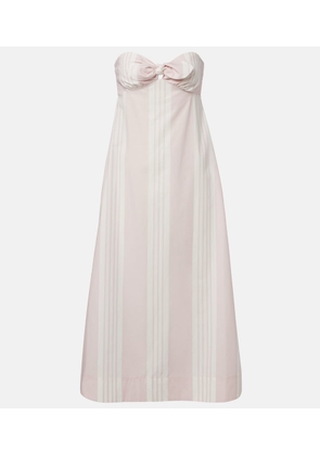 Posse Rosie striped cotton midi dress