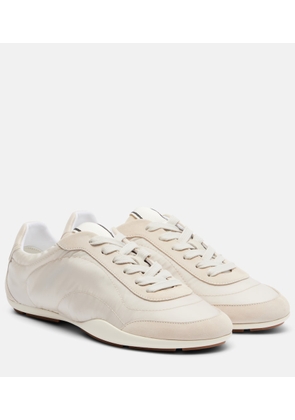 Brunello Cucinelli Monili suede-trimmed sneakers