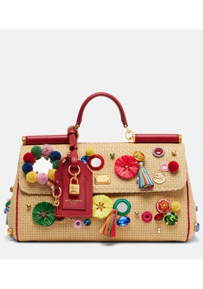 Dolce&Gabbana Sicily Medium embellished top-handle bag