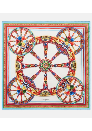 Dolce&Gabbana Carretto silk twill scarf