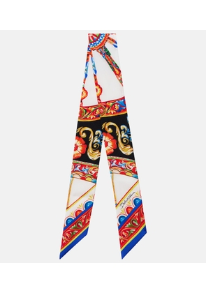 Dolce&Gabbana Carretto silk twill scarf