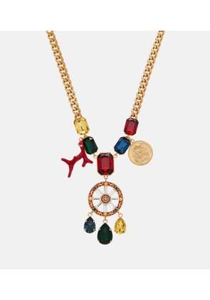 Dolce&Gabbana Carretto embellished pendant necklace
