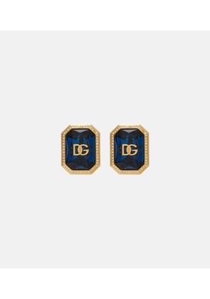 Dolce&Gabbana DG embellished clip-on earrings