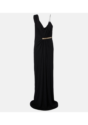 Tom Ford Draped gathered crepe jersey gown
