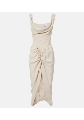Vivienne Westwood Panther draped ruched midi dress