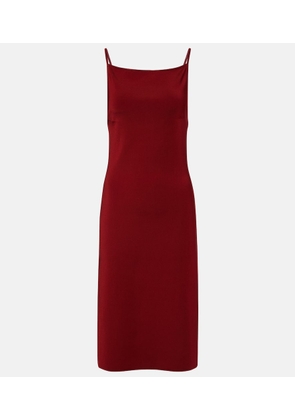Ferragamo Ribbed-knit jersey midi dress